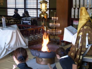 御火焚祭、護摩の焚上げ